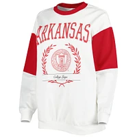 Women's Gameday Couture White Arkansas Razorbacks It's A Vibe Dolman Pullover Sweatshirt