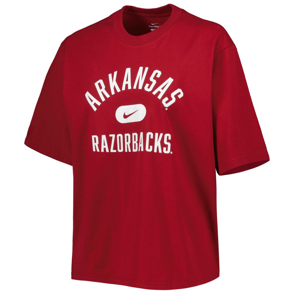 Women's Nike Cardinal Arkansas Razorbacks Clean Team Boxy T-Shirt