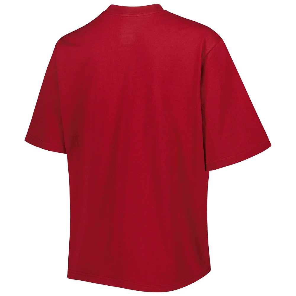 Women's Nike Cardinal Arkansas Razorbacks Clean Team Boxy T-Shirt