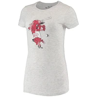 Women's Original Retro Brand Gray Arkansas Razorbacks Tri-Blend T-Shirt