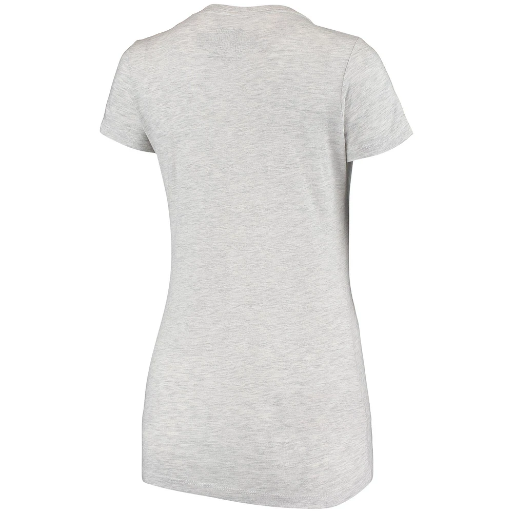 Women's Original Retro Brand Gray Arkansas Razorbacks Tri-Blend T-Shirt
