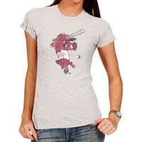 Women's Original Retro Brand Gray Arkansas Razorbacks Tri-Blend T-Shirt