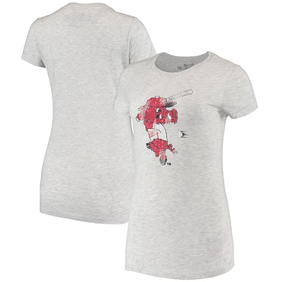 Women's Original Retro Brand Gray Arkansas Razorbacks Tri-Blend T-Shirt