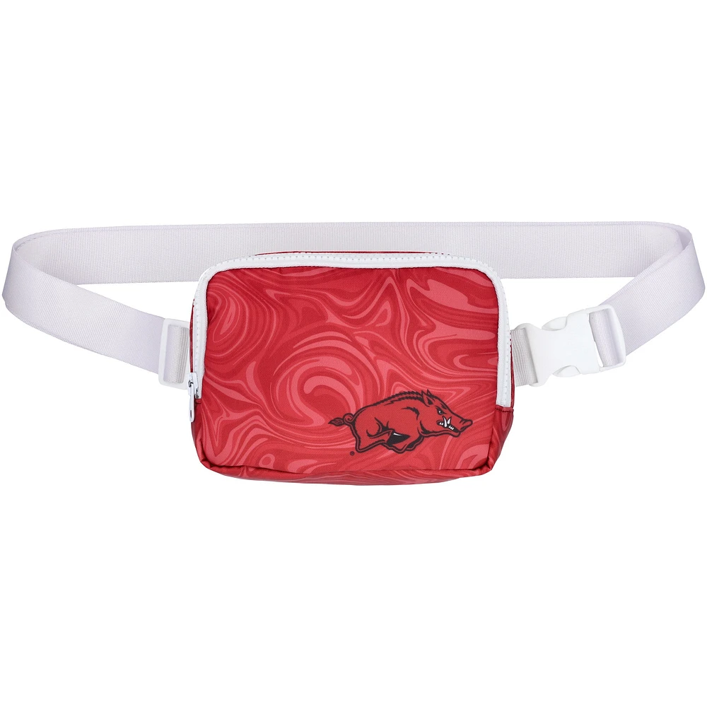 Women's ZooZatz Arkansas Razorbacks Swirly Belt Adjustable Fanny Pack Bag