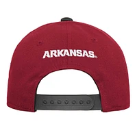 Youth Fanatics Crimson Arkansas Razorbacks Logo Adjustable Hat