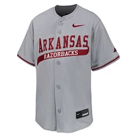 Youth Nike Gray Arkansas Razorbacks Limited Baseball Jersey
