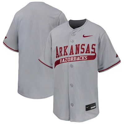 Youth Nike Gray Arkansas Razorbacks Limited Baseball Jersey