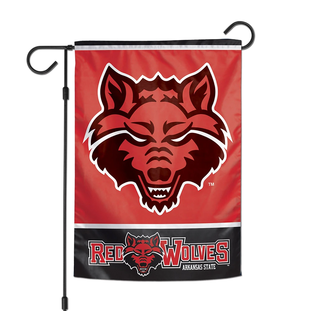 Drapeau de jardin double face WinCraft Arkansas State Red Wolves 12" x 18"