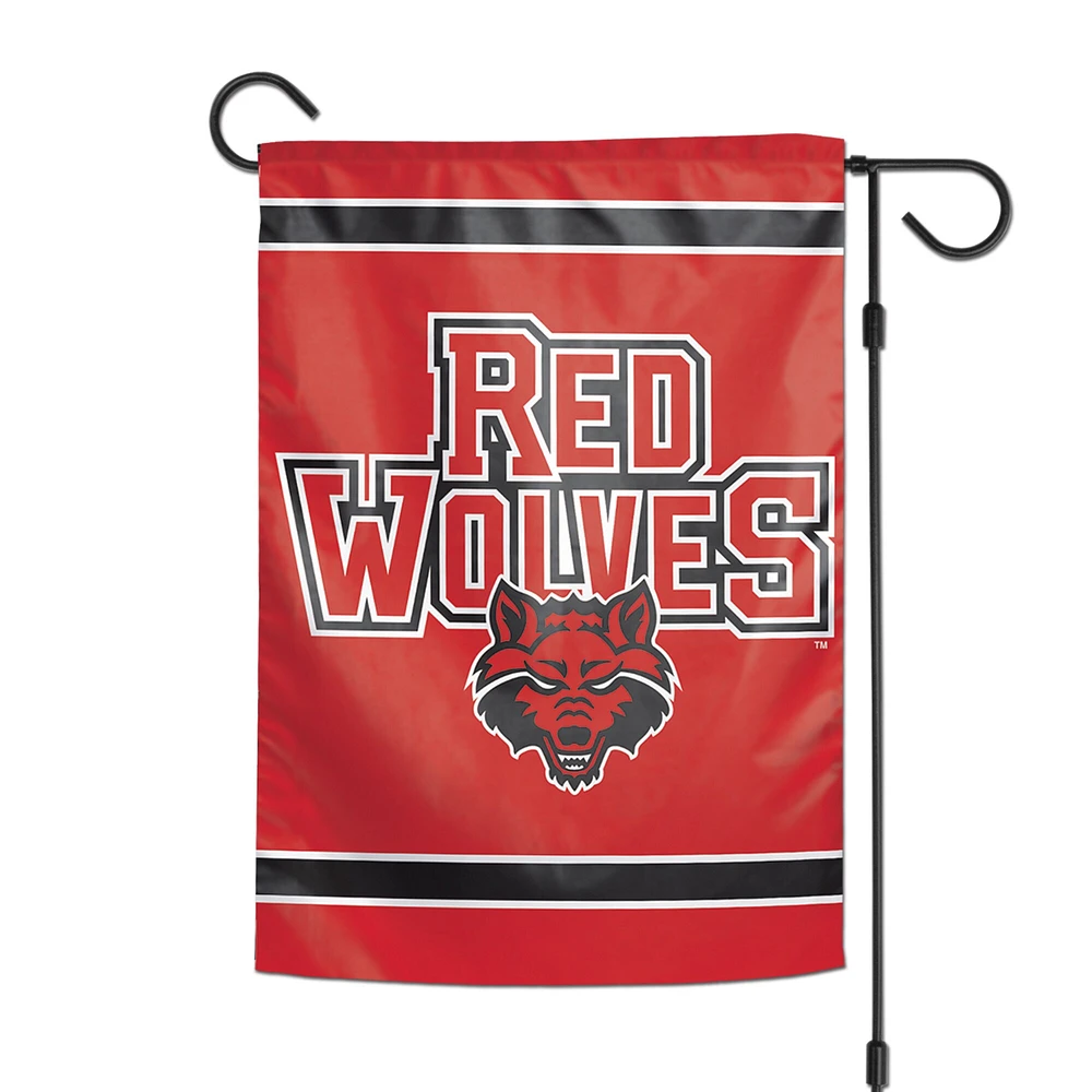 Drapeau de jardin double face WinCraft Arkansas State Red Wolves 12" x 18"