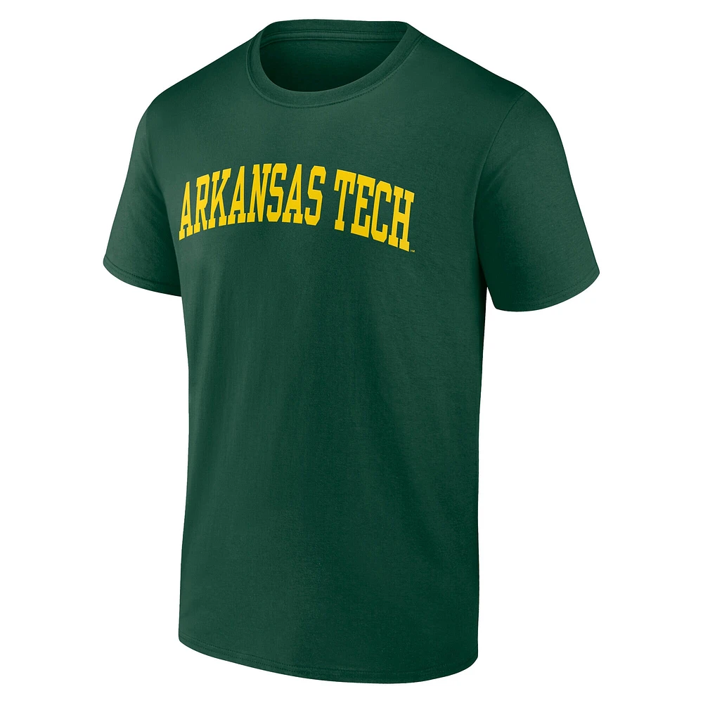 Men's Fanatics Green/Tan Arkansas Tech T-Shirt & Adjustable Hat Combo Pack