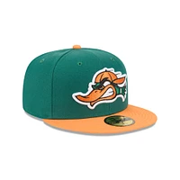 Men's New Era  Green Arkansas Travelers Theme Nights 59FIFTY Fitted Hat
