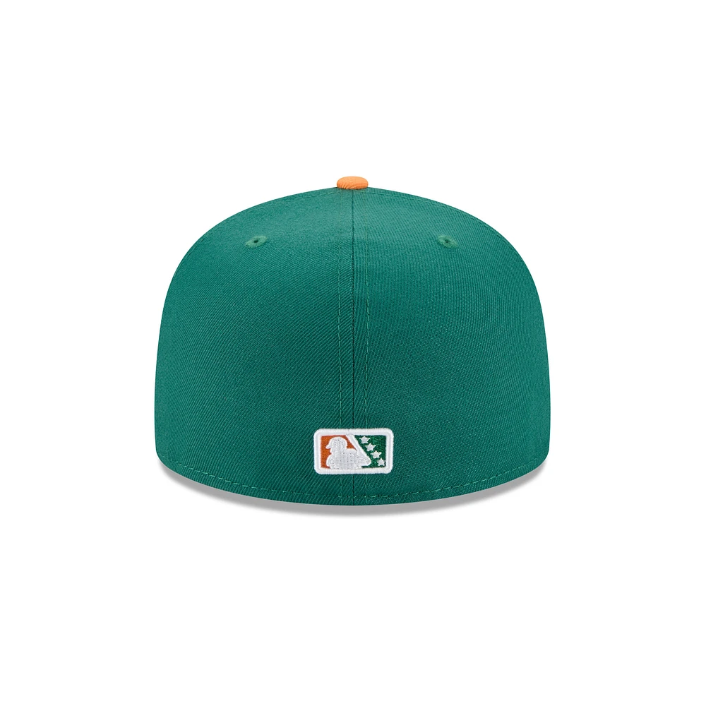 Men's New Era  Green Arkansas Travelers Theme Nights 59FIFTY Fitted Hat
