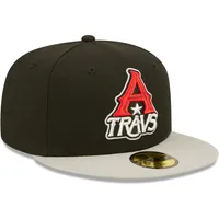 Men's New Era Black Arkansas Travelers Authentic Collection Road 59FIFTY Fitted Hat