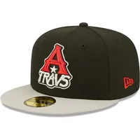 Men's New Era Black Arkansas Travelers Authentic Collection Road 59FIFTY Fitted Hat