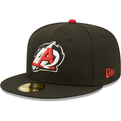 Casquette ajustée New Era Arkansas Travellers Authentic Collection Team Home 59FIFTY pour homme, noire