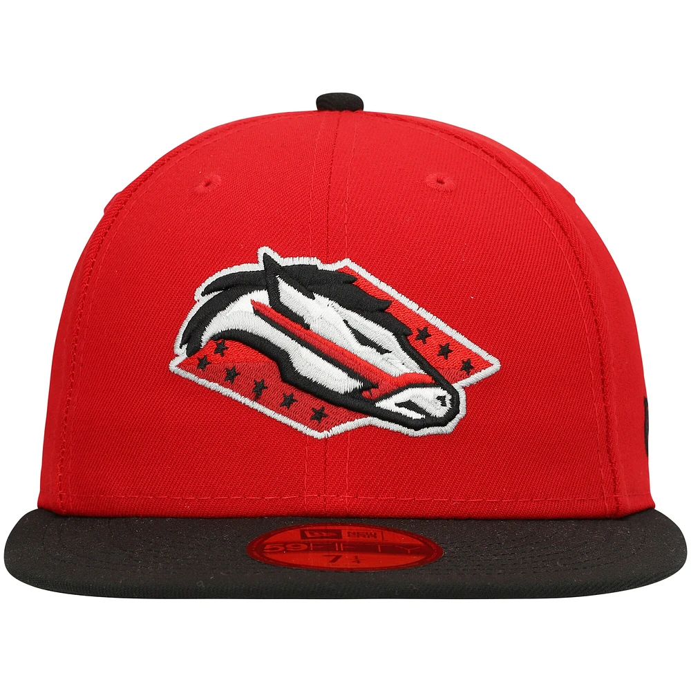 Men's New Era Red Arkansas Travelers Authentic Collection Team Alternate 59FIFTY Fitted Hat