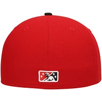 Men's New Era Red Arkansas Travelers Authentic Collection Team Alternate 59FIFTY Fitted Hat