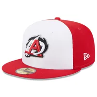 Men's New Era White Arkansas Travelers Authentic Collection Alternate Logo 59FIFTY Fitted Hat