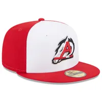 Men's New Era White Arkansas Travelers Authentic Collection Alternate Logo 59FIFTY Fitted Hat