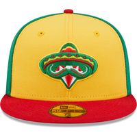 Men's New Era Yellow/Red Diamantes De Arkansas Copa La Diversion 59FIFTY Fitted Hat