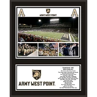 Plaque d'équipe sublimée Army Black Knights 12'' x 15''