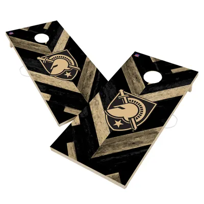 Army Black Knights 2' x 4' Solid Wood Herringbone Regulation Cornhole Board Set