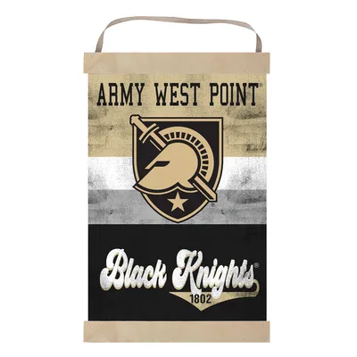Army Black Knights Retro Logo Banner Sign