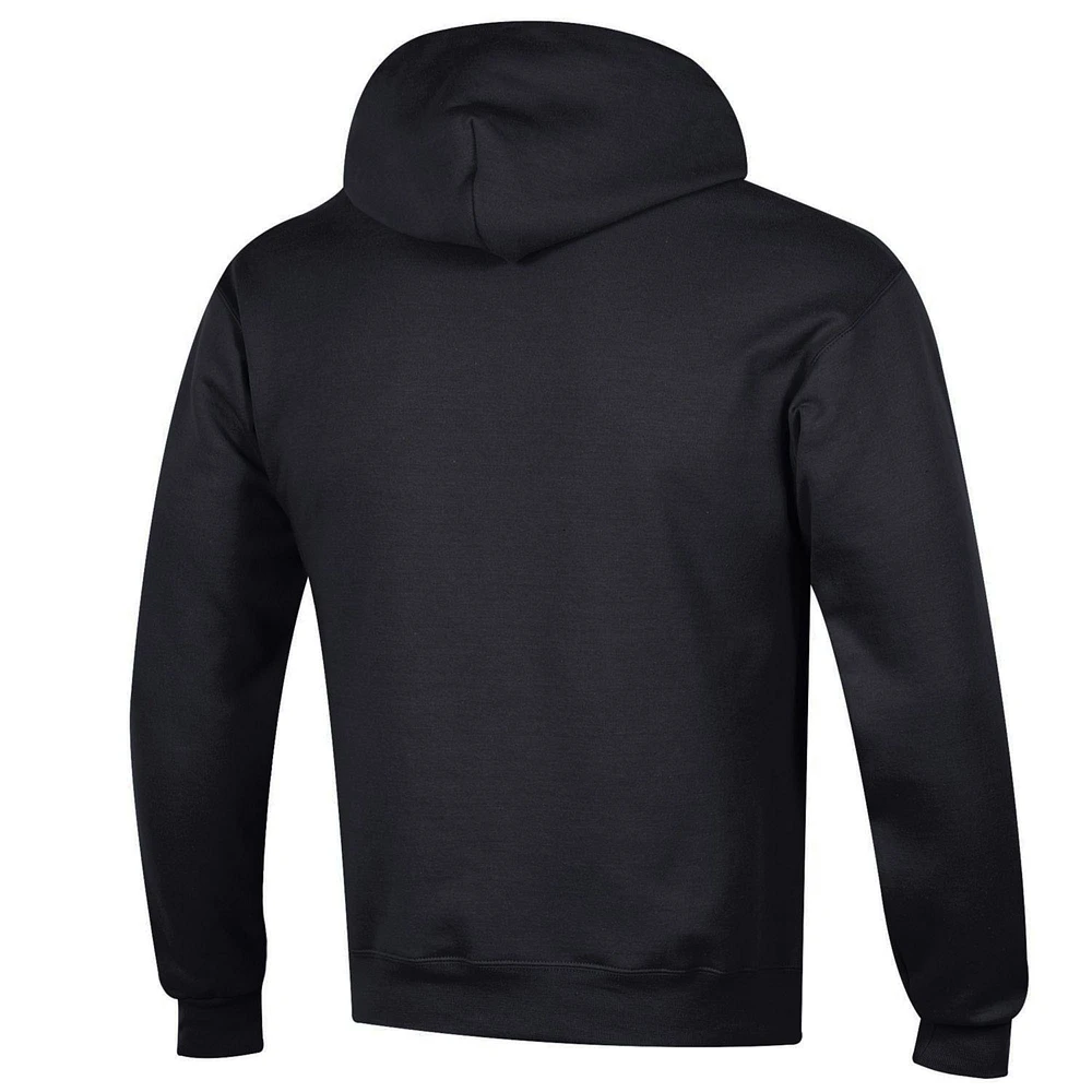 Men's Champion  Black Army Knights Arch Over Logo Pullover Hoodie