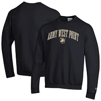 Men's Champion  Black Army Knights Arch Over Logo Pullover Sweatshirt