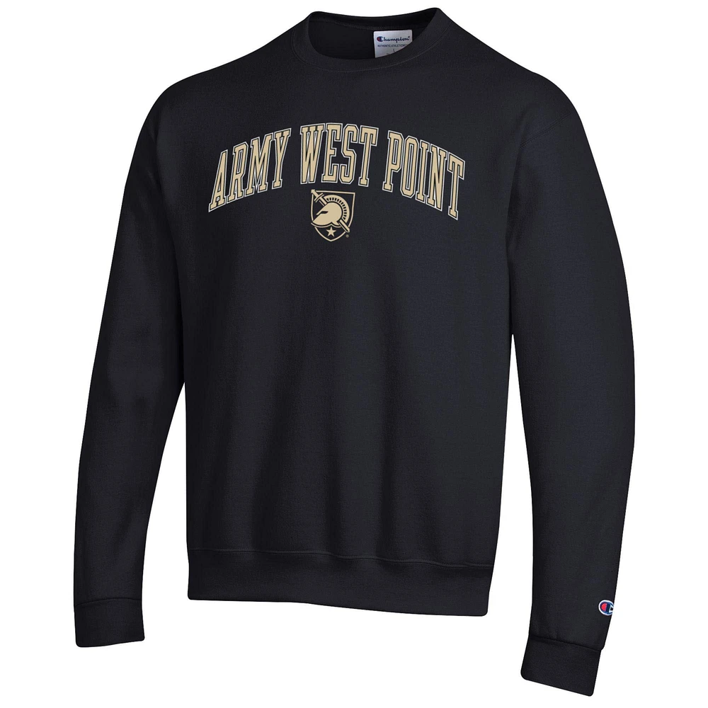 Men's Champion  Black Army Knights Arch Over Logo Pullover Sweatshirt