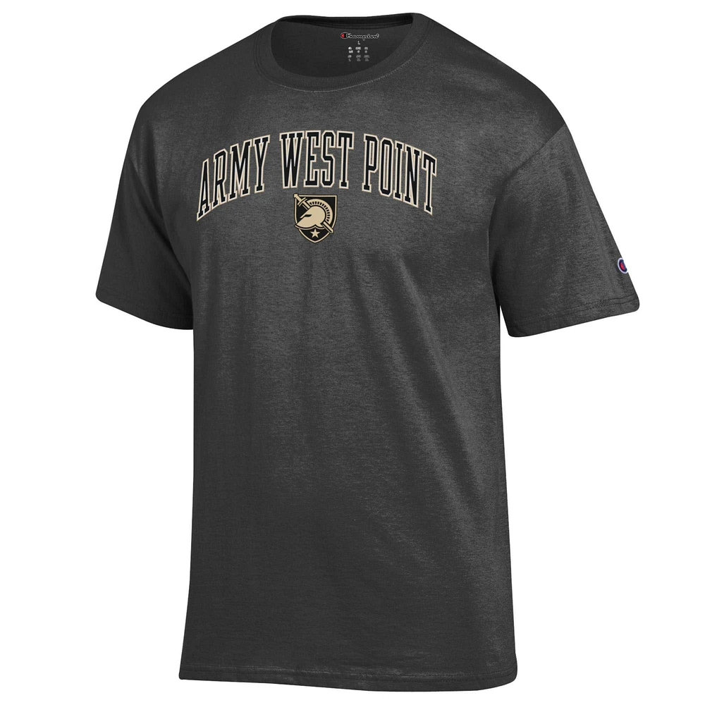 Men's Champion  Charcoal Army Black Knights Arch Over Logo T-Shirt
