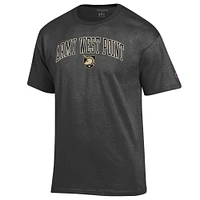 Men's Champion  Charcoal Army Black Knights Arch Over Logo T-Shirt