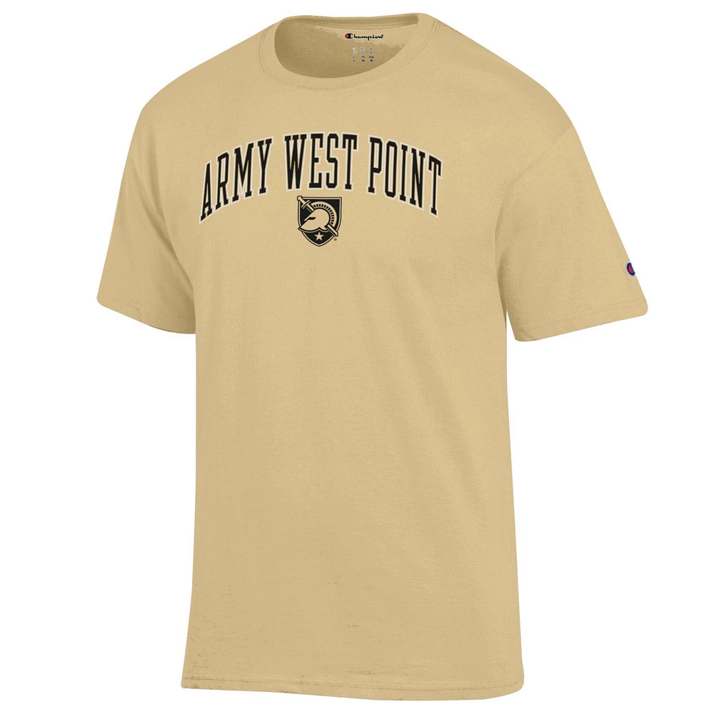 Men's Champion  Gold Army Black Knights Arch Over Logo T-Shirt
