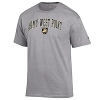 Men's Champion  Heather Gray Army Black Knights Arch Over Logo T-Shirt