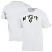 T-shirt pour homme Champion White Army Black Knights avec logo Arch Over