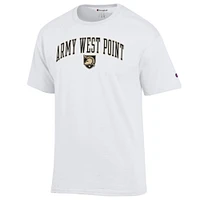 T-shirt pour homme Champion White Army Black Knights avec logo Arch Over