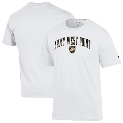 T-shirt pour homme Champion White Army Black Knights avec logo Arch Over