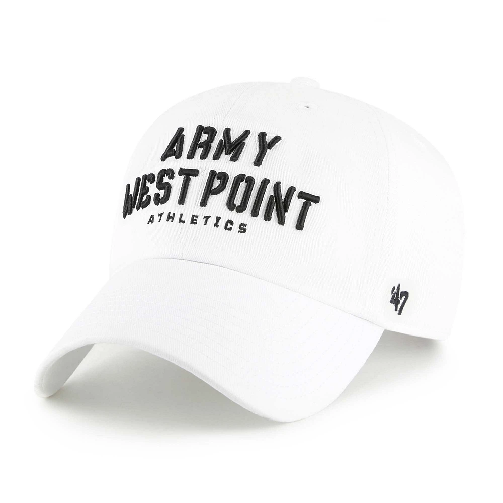 Men's '47 White Army Black Knights Clean Up Adjustable Hat