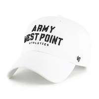 Men's '47 White Army Black Knights Clean Up Adjustable Hat