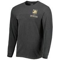 Men's Black Army Knights Circle Campus Scene Long Sleeve T-Shirt