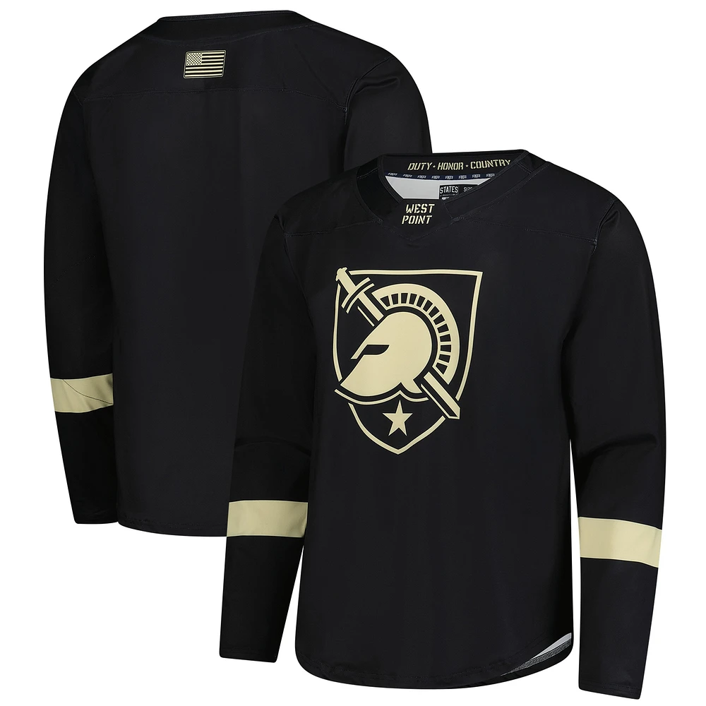 Maillot de hockey réplique des Black Knights l'armée noire pour hommes