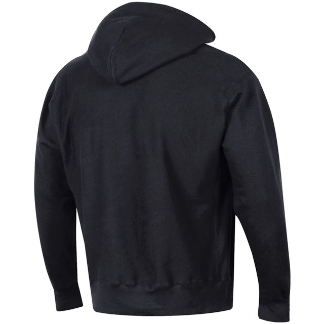 Sweat à capuche Champion Black Army Knights Team Arch Reverse Weave pour homme