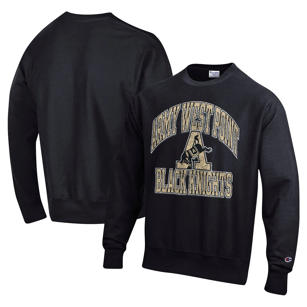 Sweat-shirt à enfiler Champion Black Army Knights Vault Late Night Reverse Weave pour homme