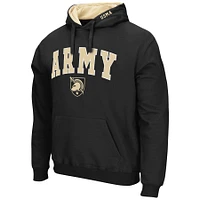 Men's Colosseum Black Army Knights Arch & Logo 3.0 Pullover Hoodie