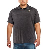 Men's Colosseum Black Army Knights Big & Tall Down Swing Polo