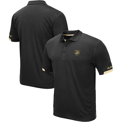 Men's Colosseum Black Army Knights Big & Tall Santry Polo