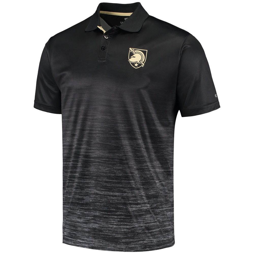 Men's Colosseum Black Army Knights Marshall Polo