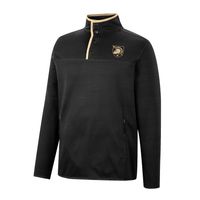 Men's Colosseum Black Army Knights Rebound Quarter-Snap Jacket