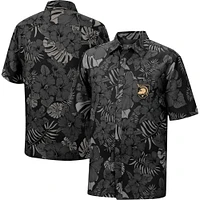 Men's Colosseum Black Army Knights The Dude Camp Button-Up Shirt