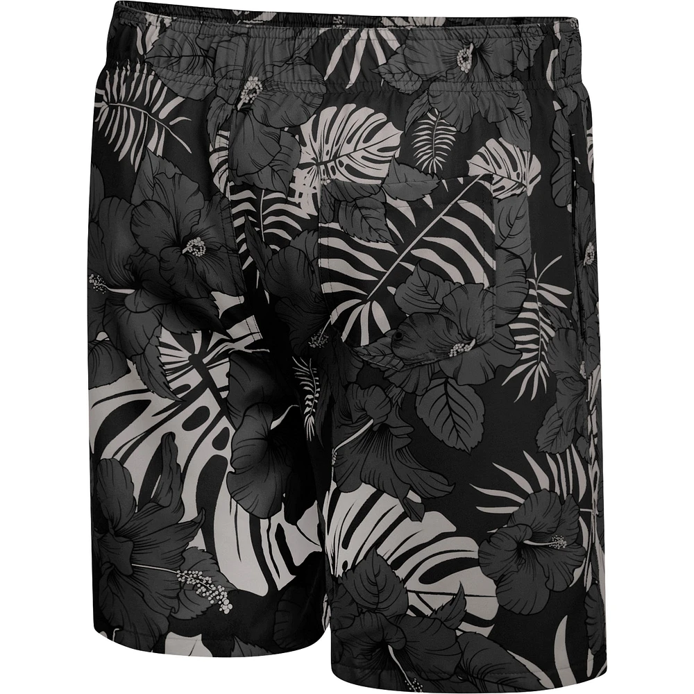 Men's Colosseum Black Army Knights The Dude Swim Shorts